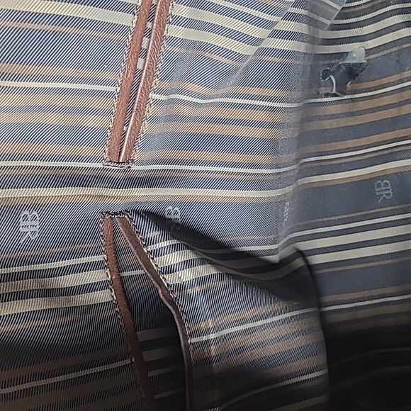 Banana Republic Purse Brown Leather Designer Handbags Double Shoulder Strap Fall - Picture 6 of 7